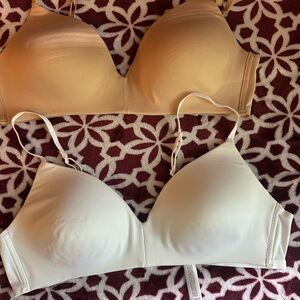Wonder Nation Cream and Tan Bra Duo